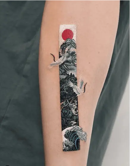 Japanese Strip Arm Tattoo