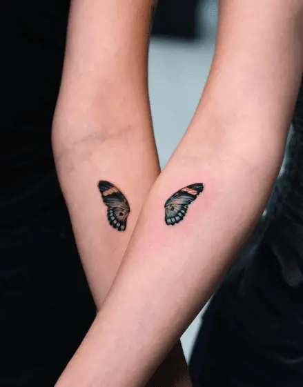 Split Butterfly Soulmate Tattoo