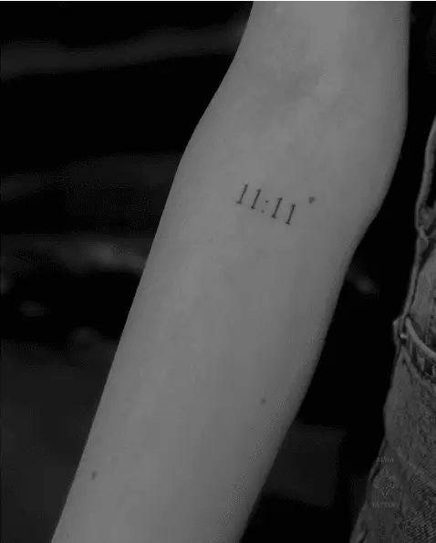 Simple 1111 Arm Tattoo