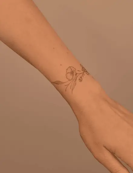 Blossom Wrist Tattoo