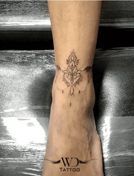Ornamental Anklet Tattoo

