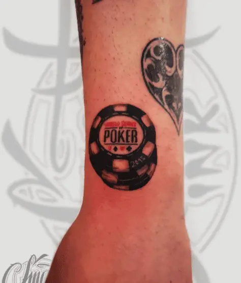 Stack of Poker Chips Tattoo
