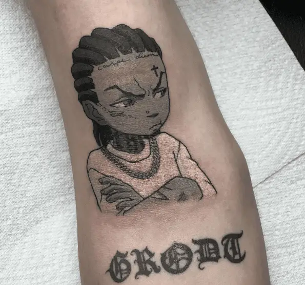 Sad Face Riley Freeman Tattoo