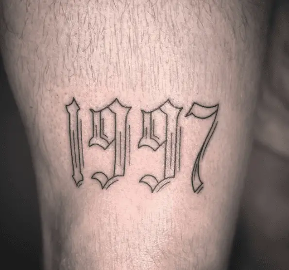 Outlined 1997 Tattoo