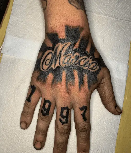 Bold Ink 1997 Fingers Tattoo