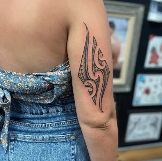 Polynesian Style Tricep Tattoo