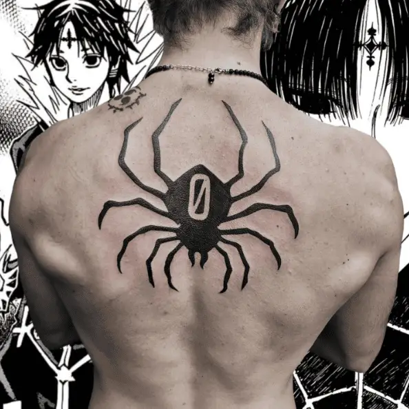 Hunter x Hunter Back Spider Tattoo