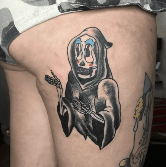 Clown Grim Reaper Tattoo
