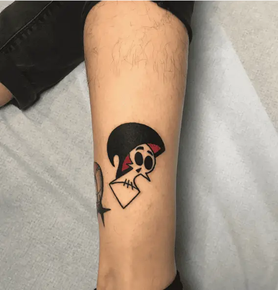 Grim Head From The Grim Adventures of Billy and Mandy Tattoo