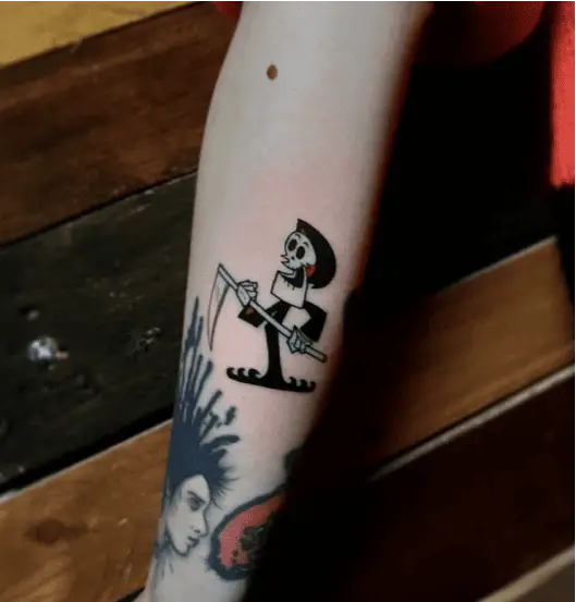 Grim Reaper Standing The Grim Adventure of Billy and Mandy Tattoo