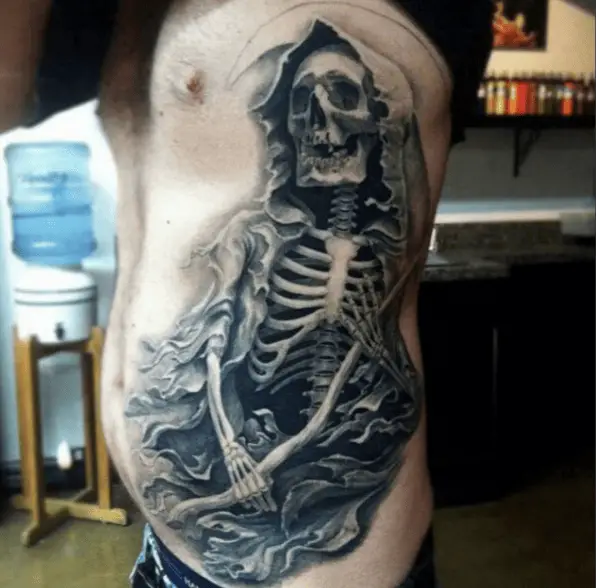 Grim Reaper Skeleton Tattoo