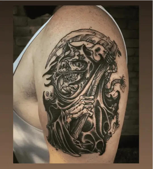 Evil Grim Reaper Tattoo