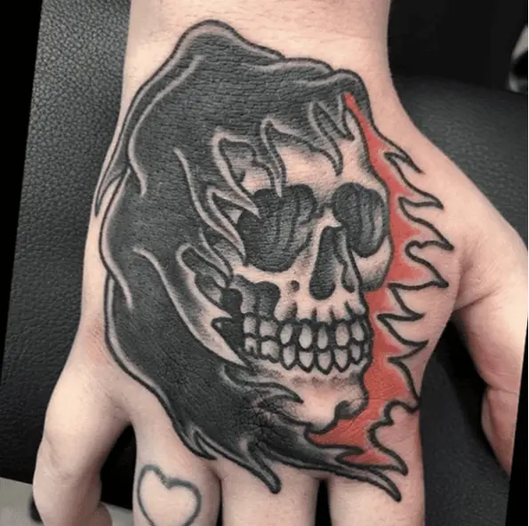 Hooded Skull Tattoo