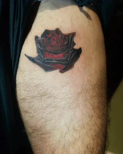 Black Velvet Rose Tattoo