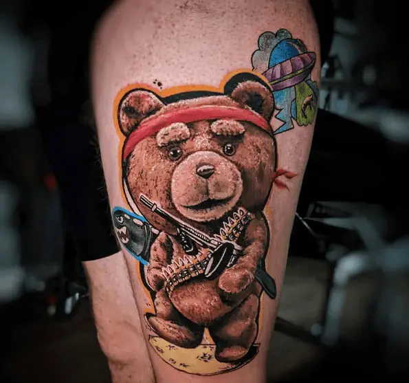 Rambo Teddy Tattoo