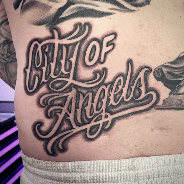 City of Angels Script Tattoo