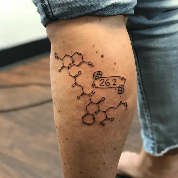 The Chemical Compound for Runner’s High Tattoo
