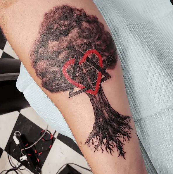 Adotion Tree and Symbol Tattoo