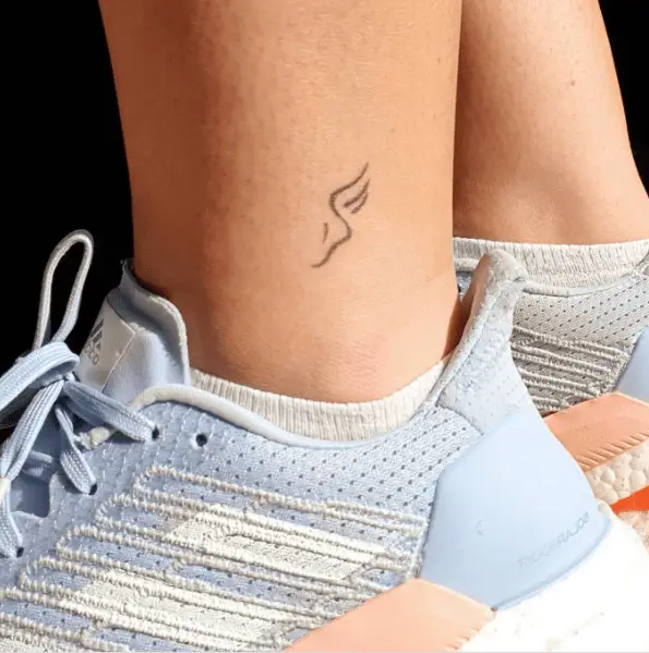 Tiny Shoes with Wings Ankle Tattoo