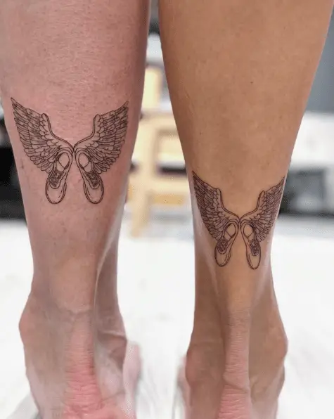 Pair of Shoes with Wings Tattoo